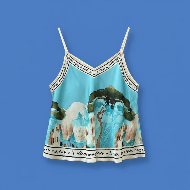 Paris Sunset Riviera Top - Turquoise 25152