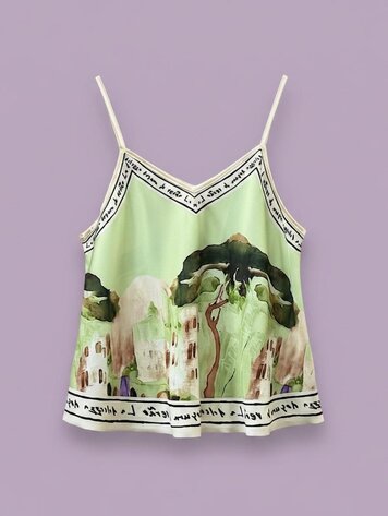 Paris Sunset Riviera Top - Light Green 25152