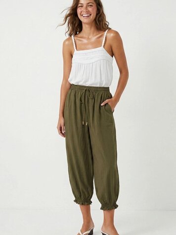 USA Balloon Leg Capri Joggers VP9094 Deep Olive