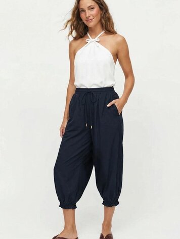 USA Balloon Leg Capri Joggers VP9094 Dark Navy