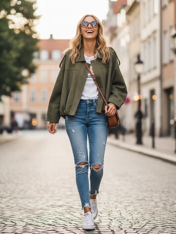 Paris Faux Suede Bomber Jacket-Khaki