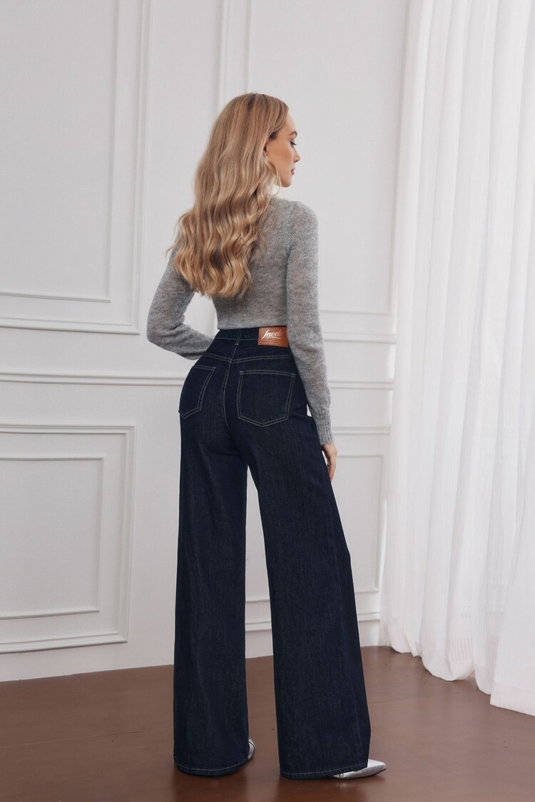 Paris Premium Super Soft/Stretch Wide Leg Jeans-JP302-1