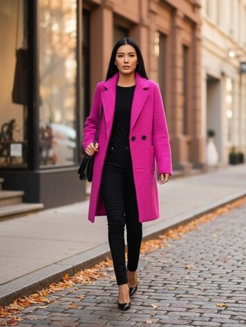 Paris Teddy Mantel - Fuschsia