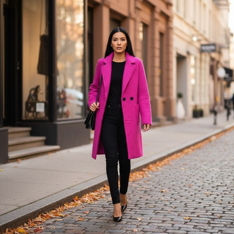 Paris Teddy Mantel - Fuschsia