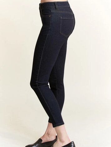 USA High Rise Hip Padded Bootcut Jeans Dark EP3699