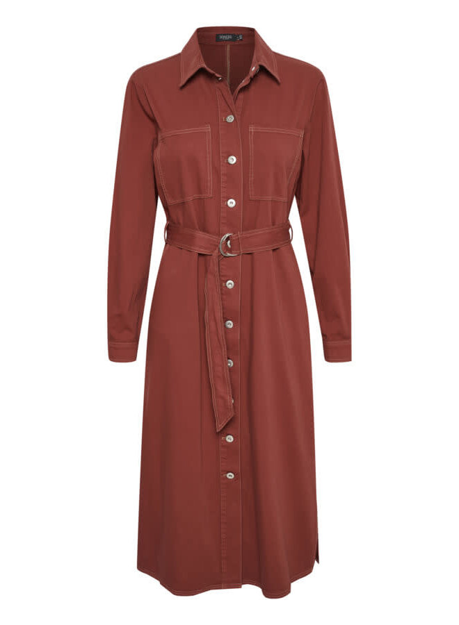SLEmely Dress LS | cherry mahogany