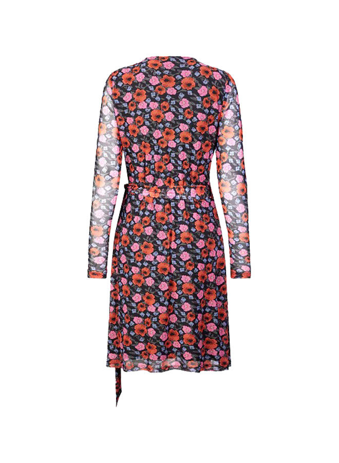 BinnaMD print wrap dress | Flower Blush