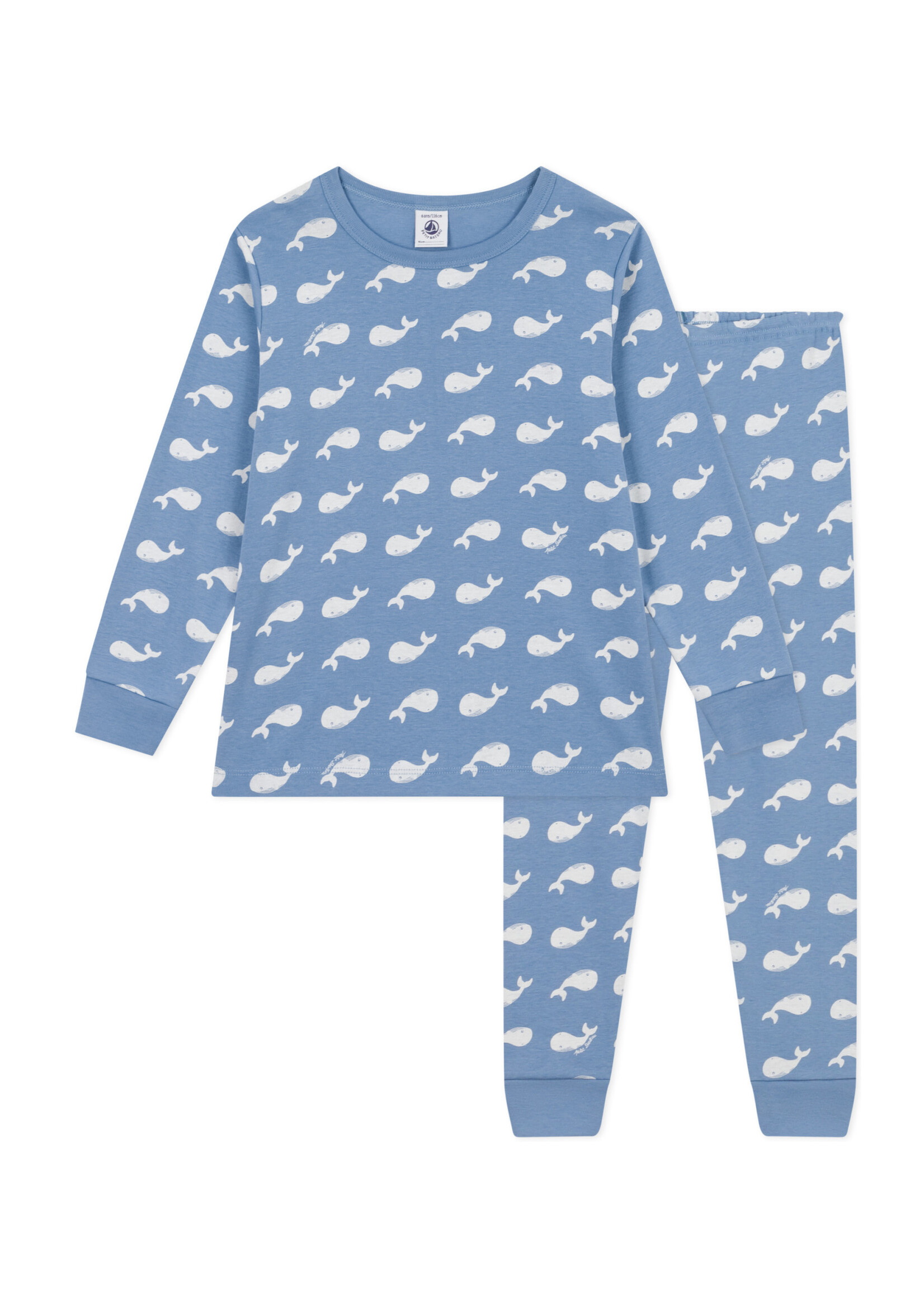 Petit Bateau Katoenen pyjama met walvisprint