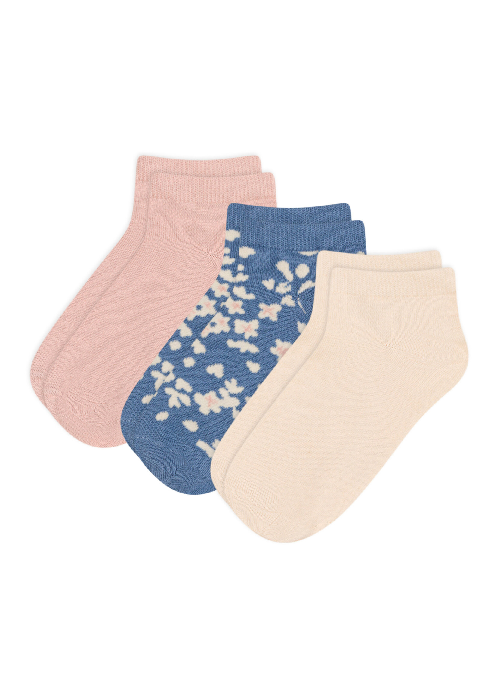 Petit Bateau Set van 3 paar sokken in katoen met bloemetjes