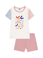 Petit Bateau Effen korte pyjama van katoen