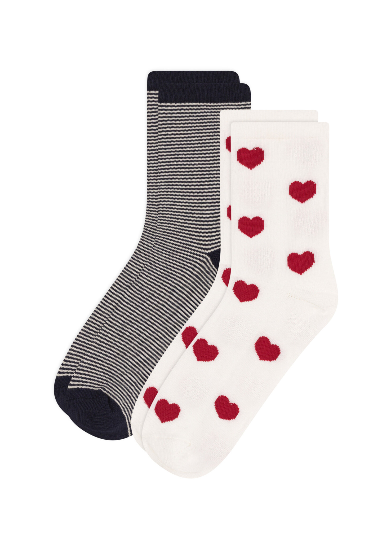 Petit Bateau Set van 2 paar katoenen sokken met print