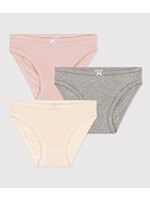 Petit Bateau Set van 3  katoenen slips met ajour