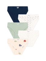 Petit Bateau Set van 5 katoenen slipjes