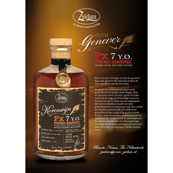 Zuidam Korenwijn 7YO PX Single Barrel