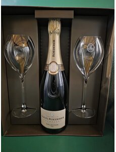  Louis Roederer Gift Pack met Flutes