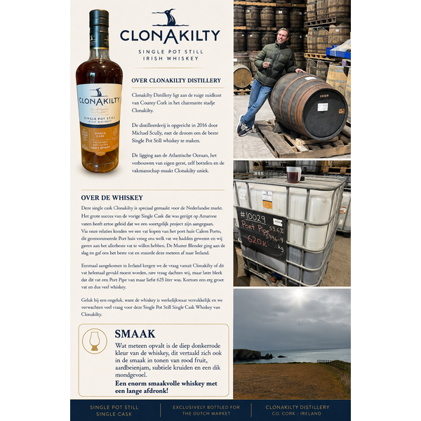Clonakilty Single Cask Port Finish 53%