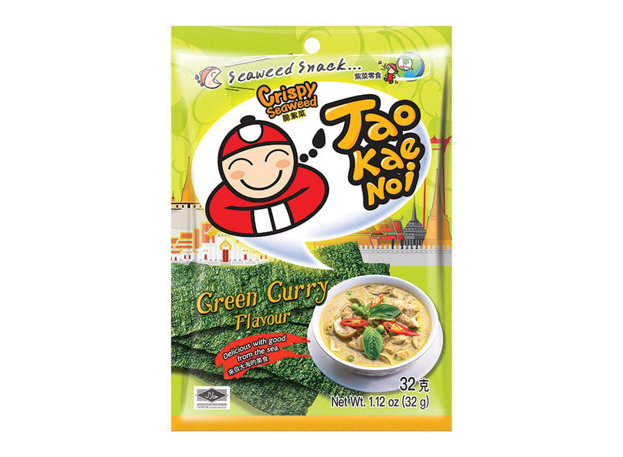 Zeewier Chips - Green Curry Flavour - Tao Kae Noi