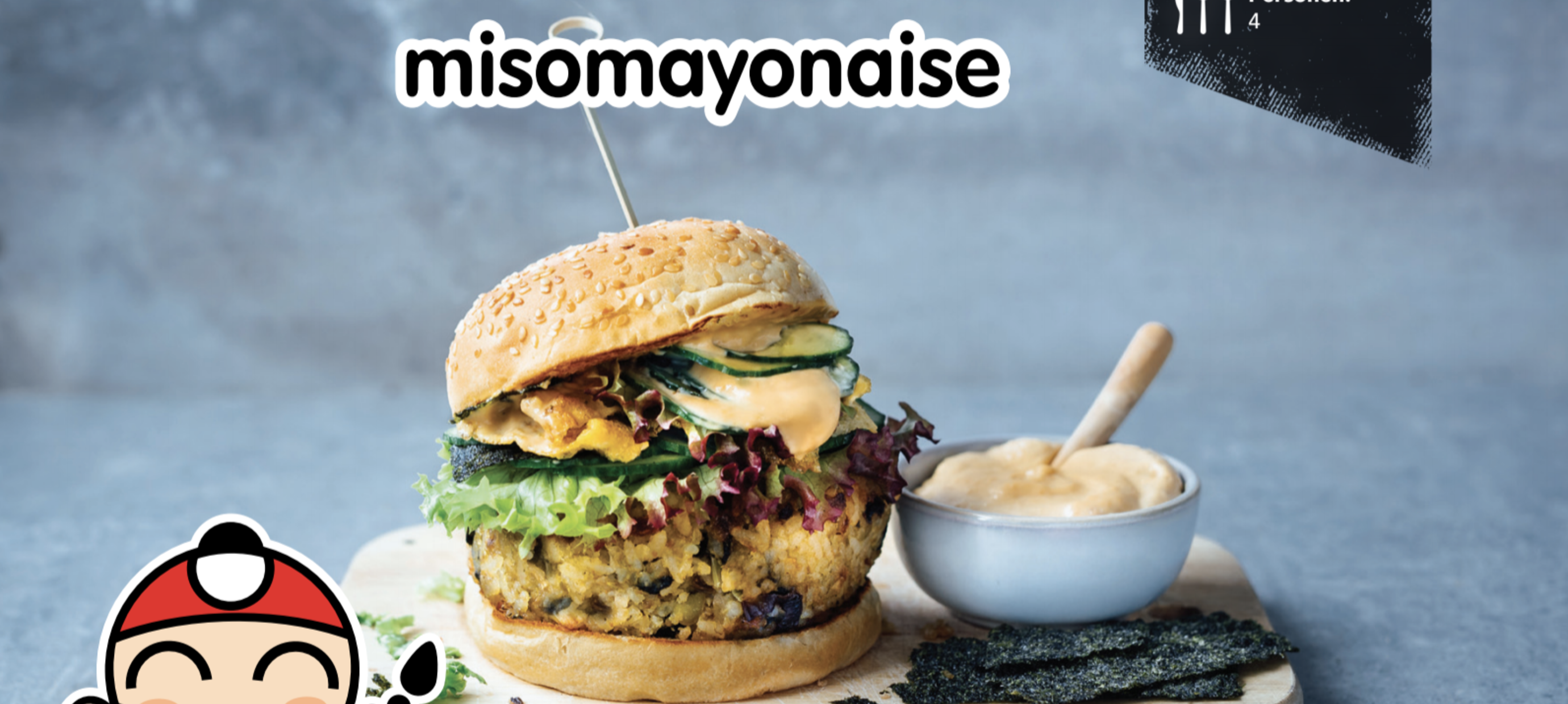 Vegaburger met Misomayonaise - TKN Recepten