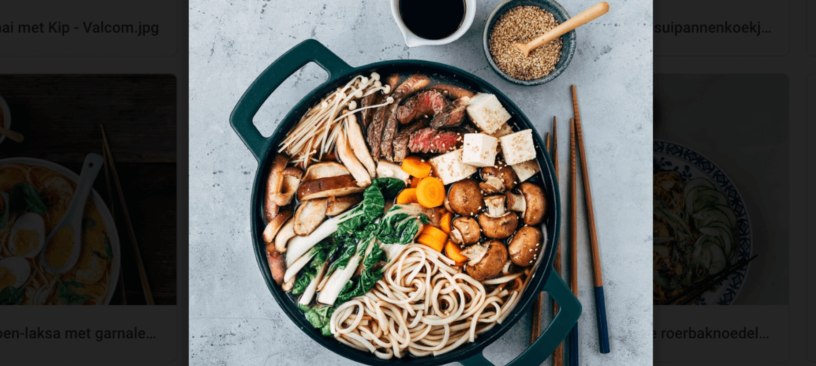 Rundvlees-Sukiyaki