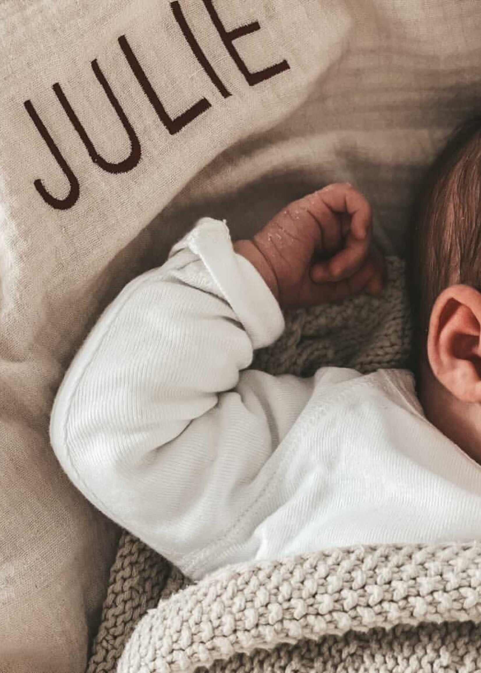 Atelier POMME GIANT SWADDLE BONJOUR BEIGE
