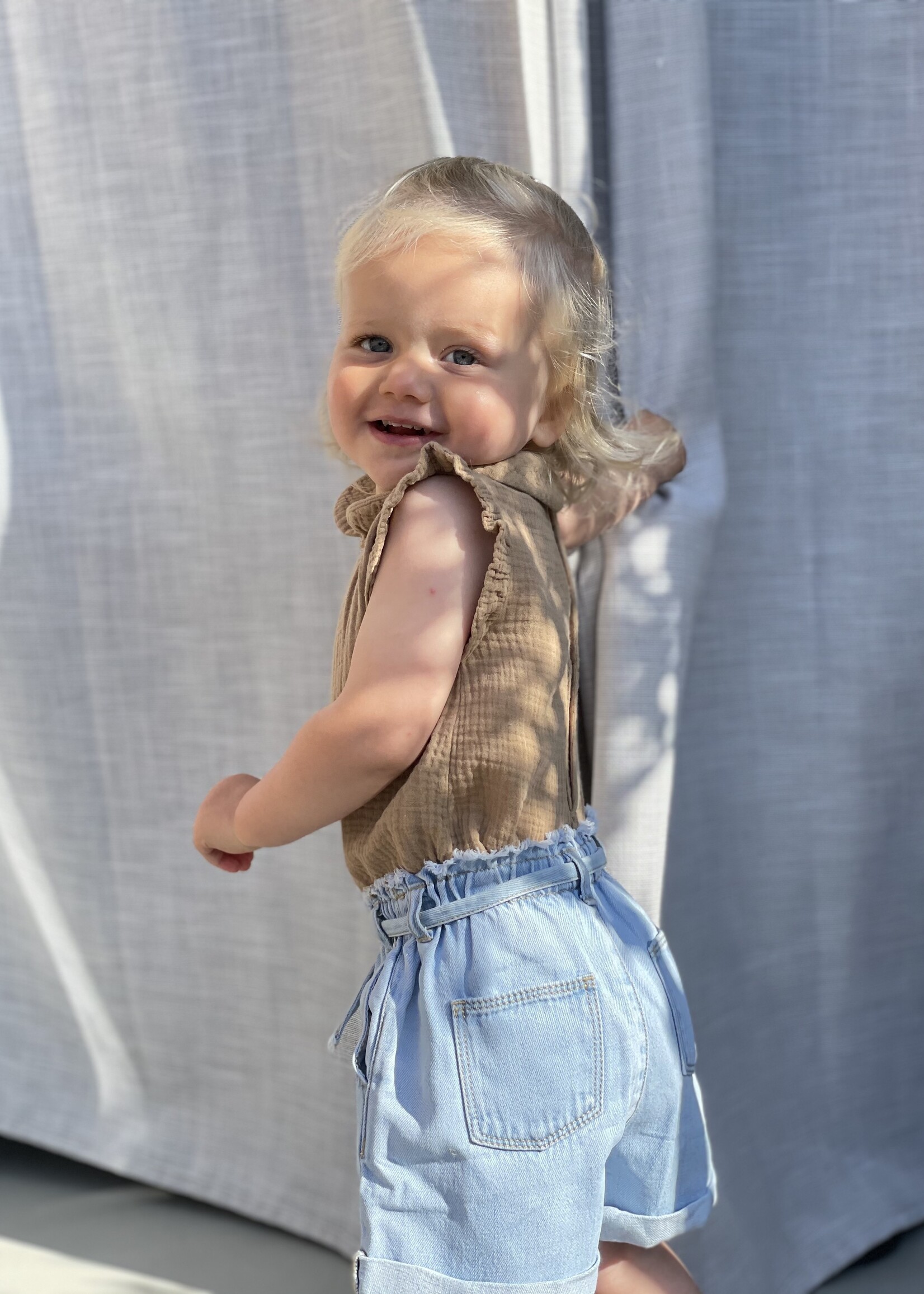 Atelier POMME ROMPER - TOO CUTE TO HANDLE - FINE BROWN