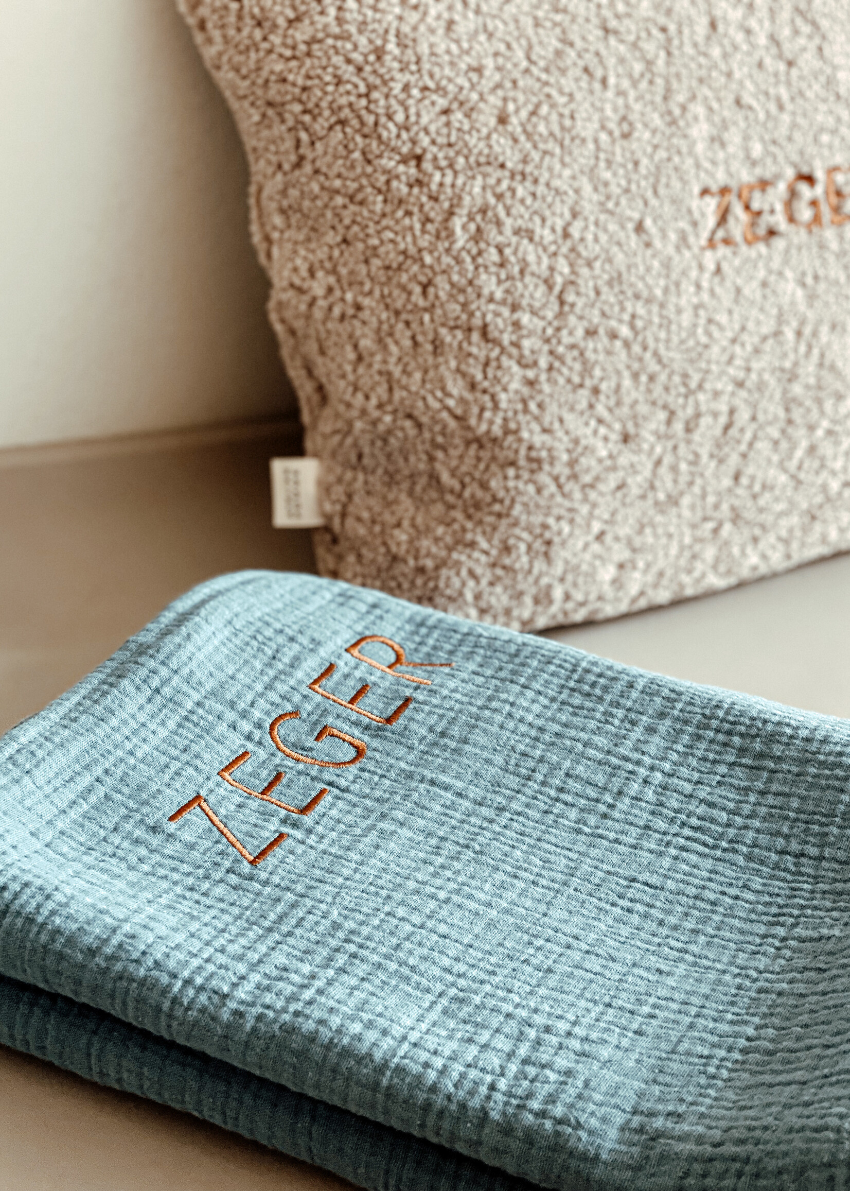 Atelier POMME GIANT SWADDLE MISTY BLUE