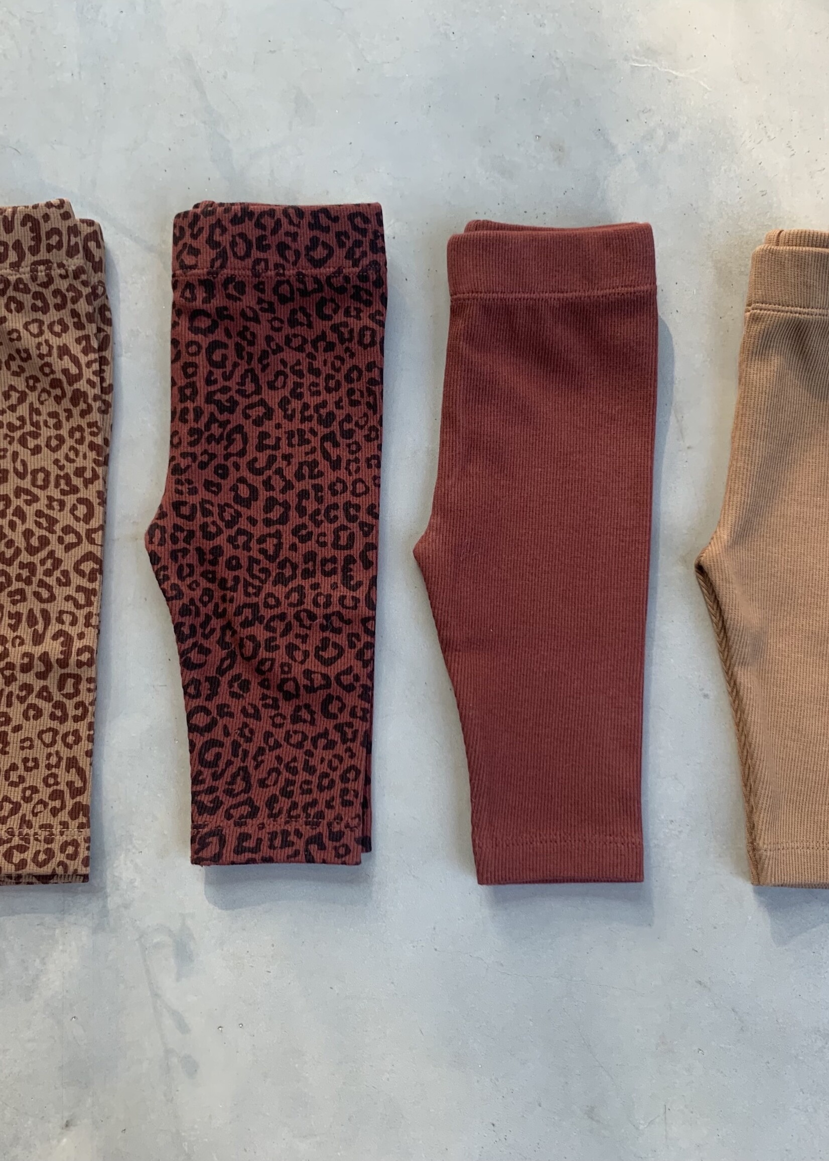 Atelier POMME TINY HAPPY PANTS - LEOPARD CHERRY