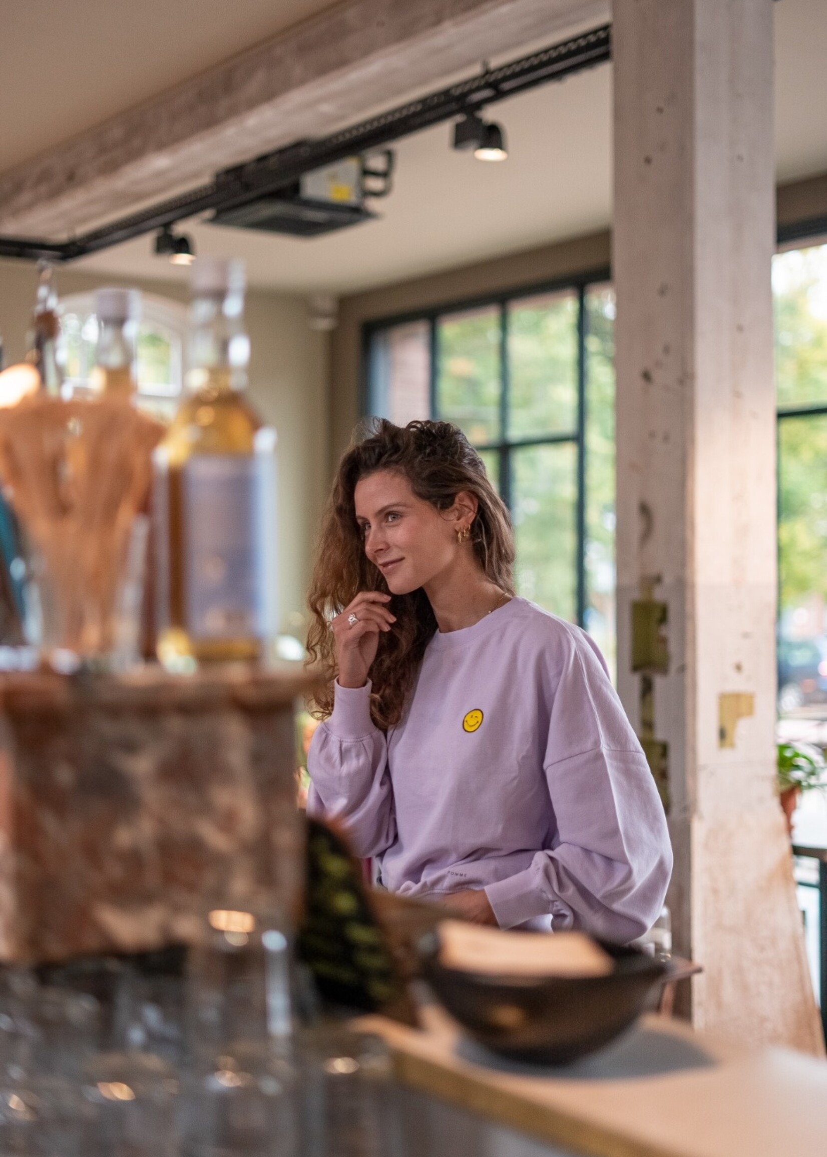 Atelier POMME WMN EASY SWEAT - LUCKY LILA