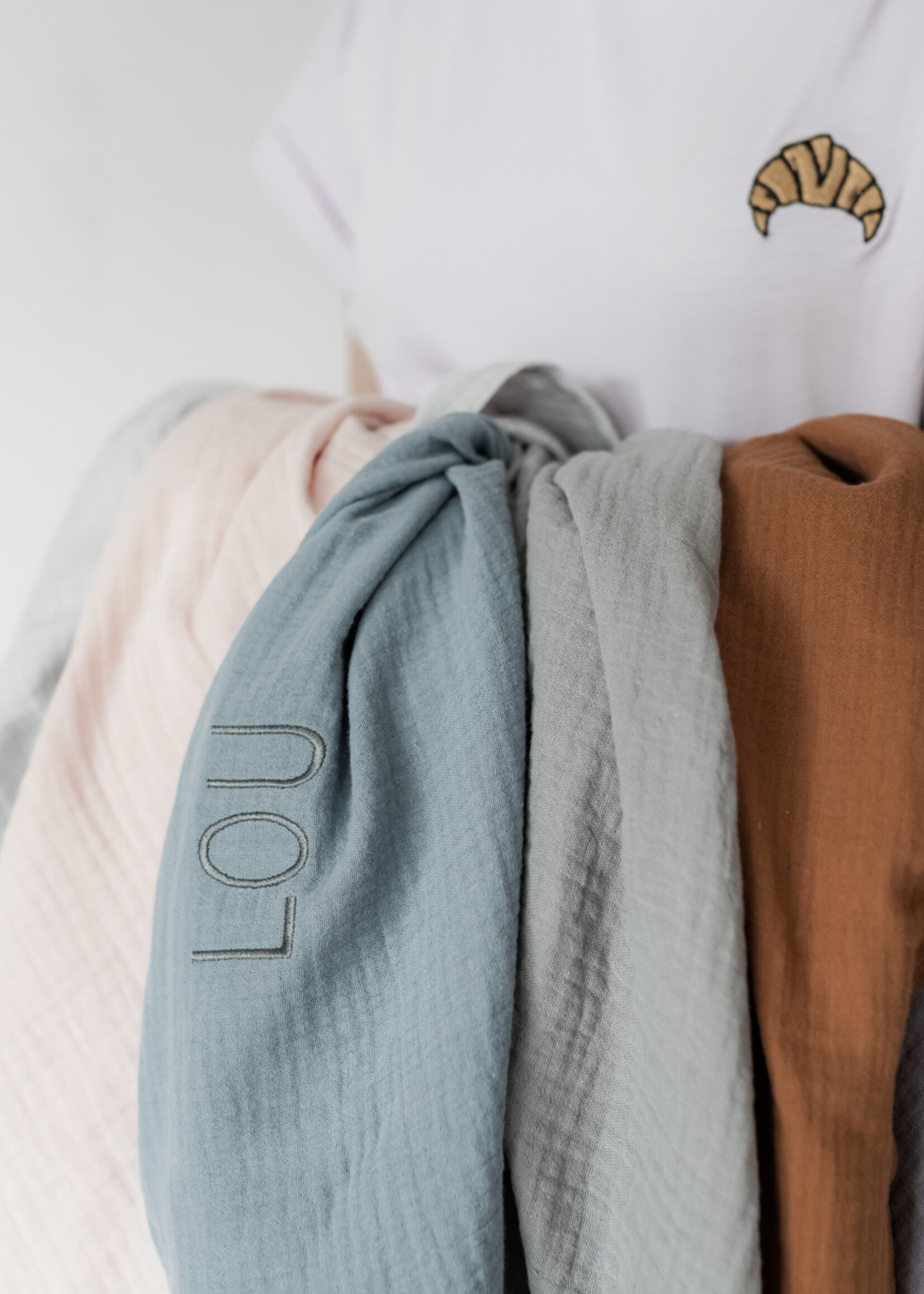 Atelier POMME GIANT SWADDLE MISTY BLUE