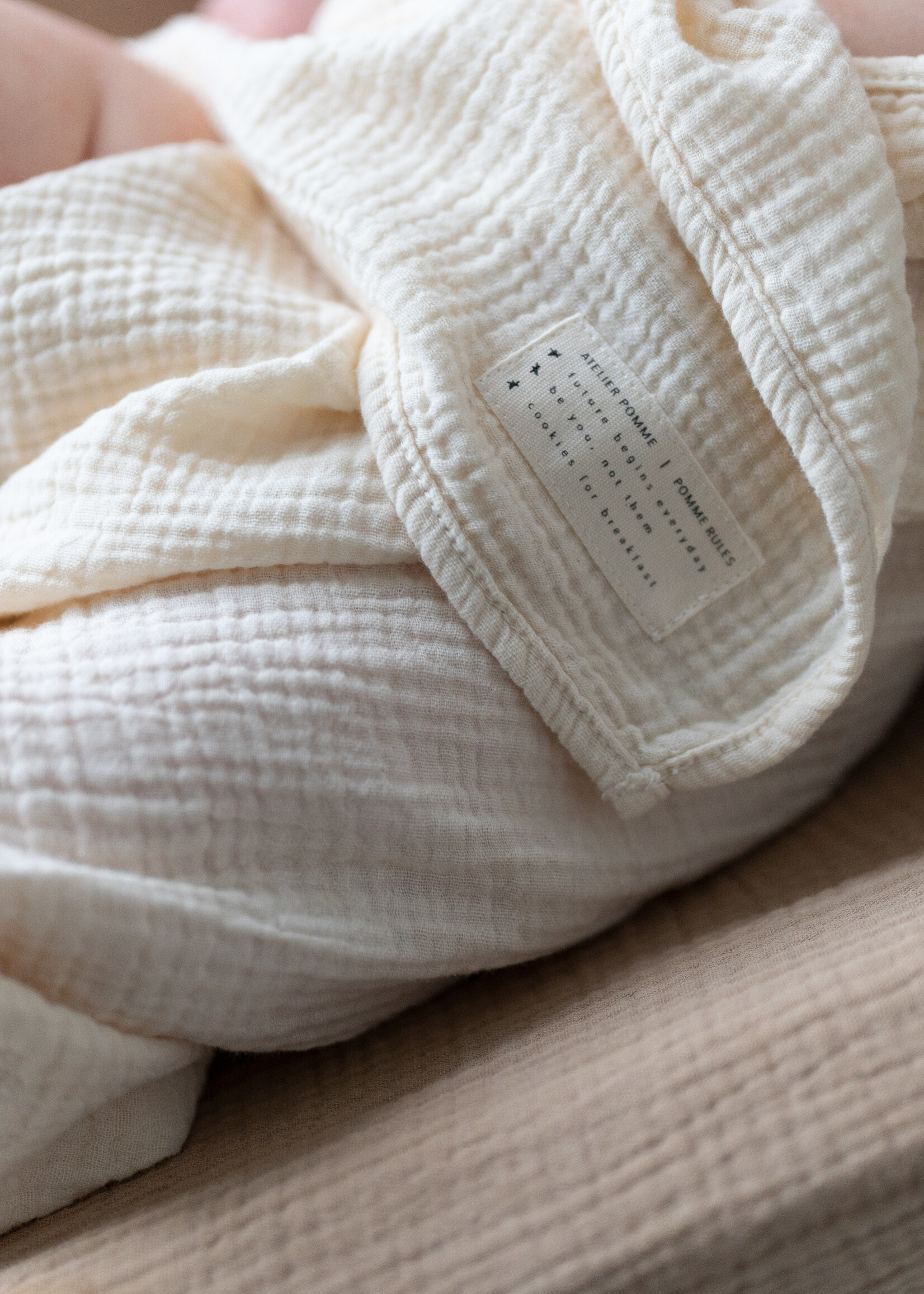 Atelier POMME BATH TOWEL - COSY WHITE