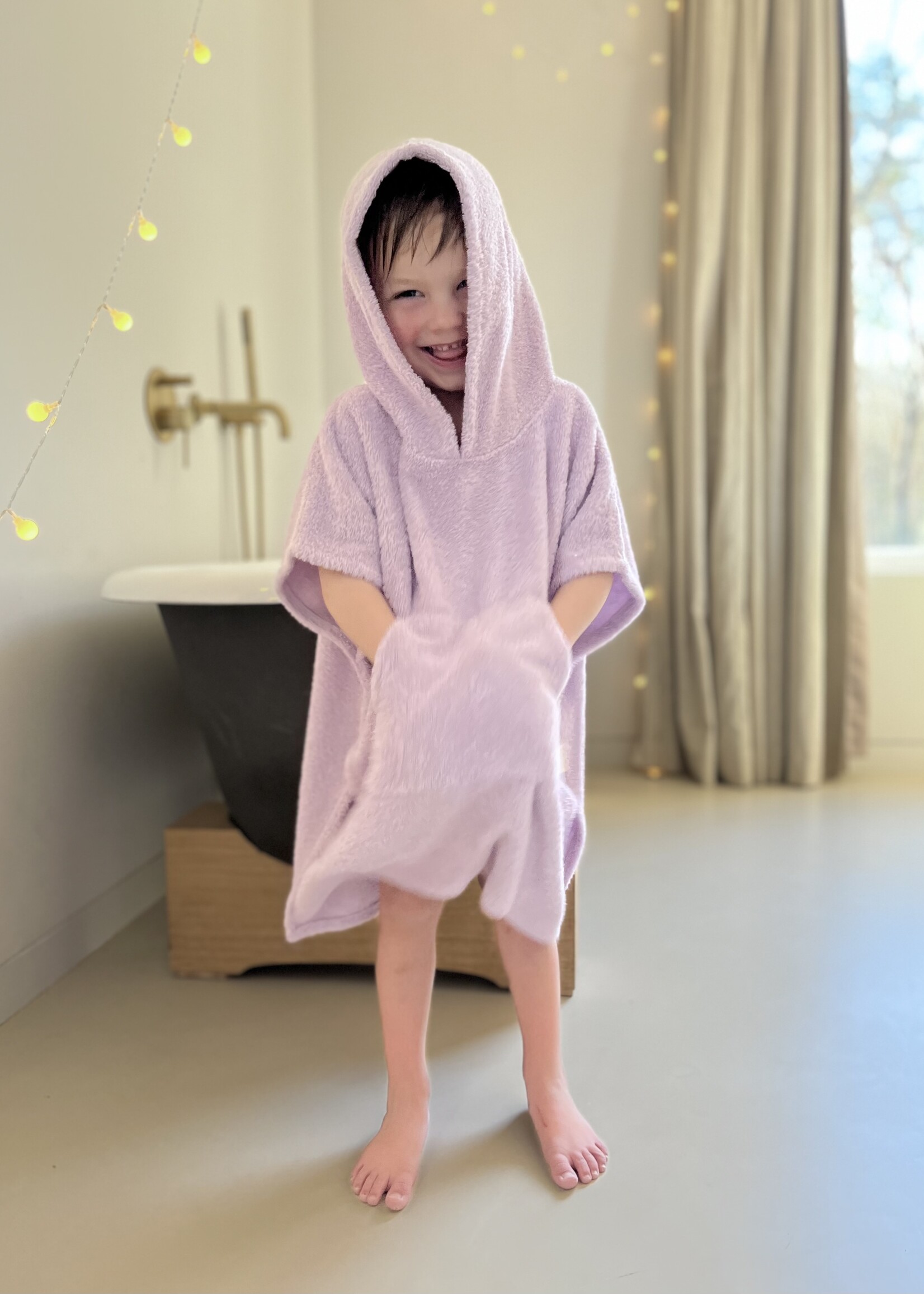 Atelier POMME BUBBLY PONCHO - LUCKY LILA