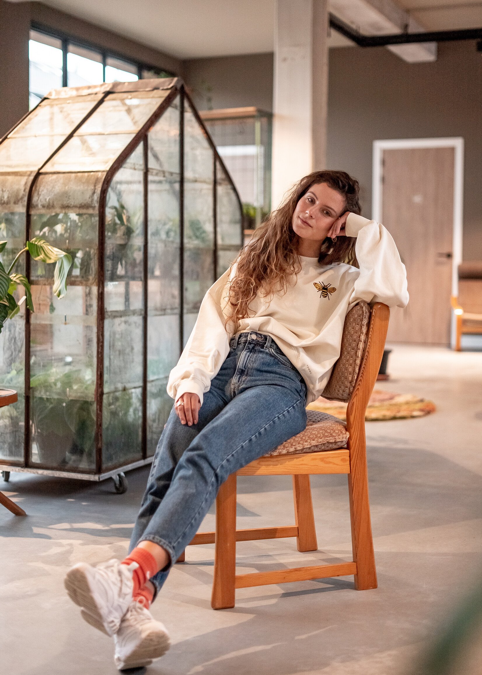 Atelier POMME WMN EASY SWEAT - COSY WHITE