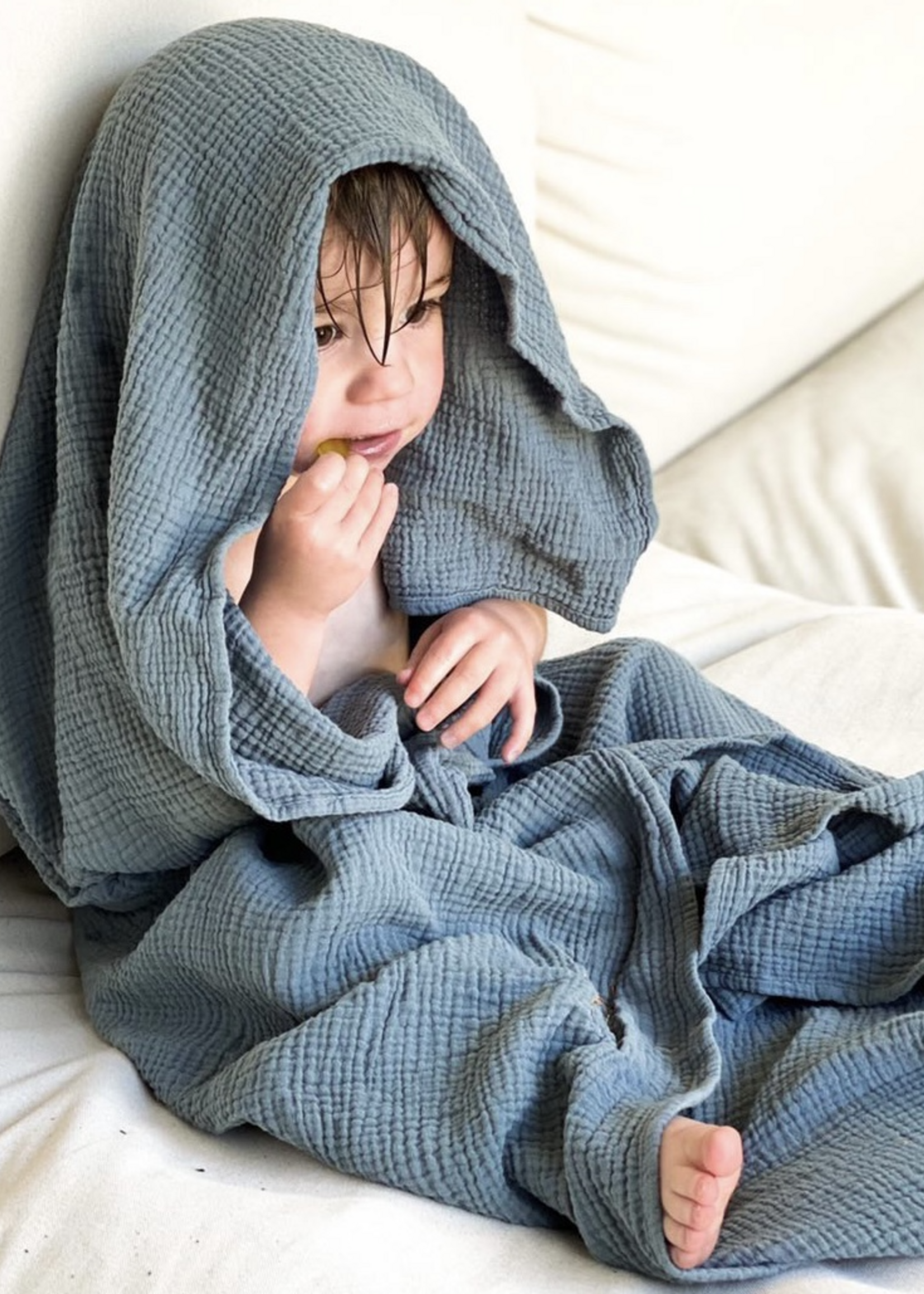 Atelier POMME GIANT SWADDLE MISTY BLUE