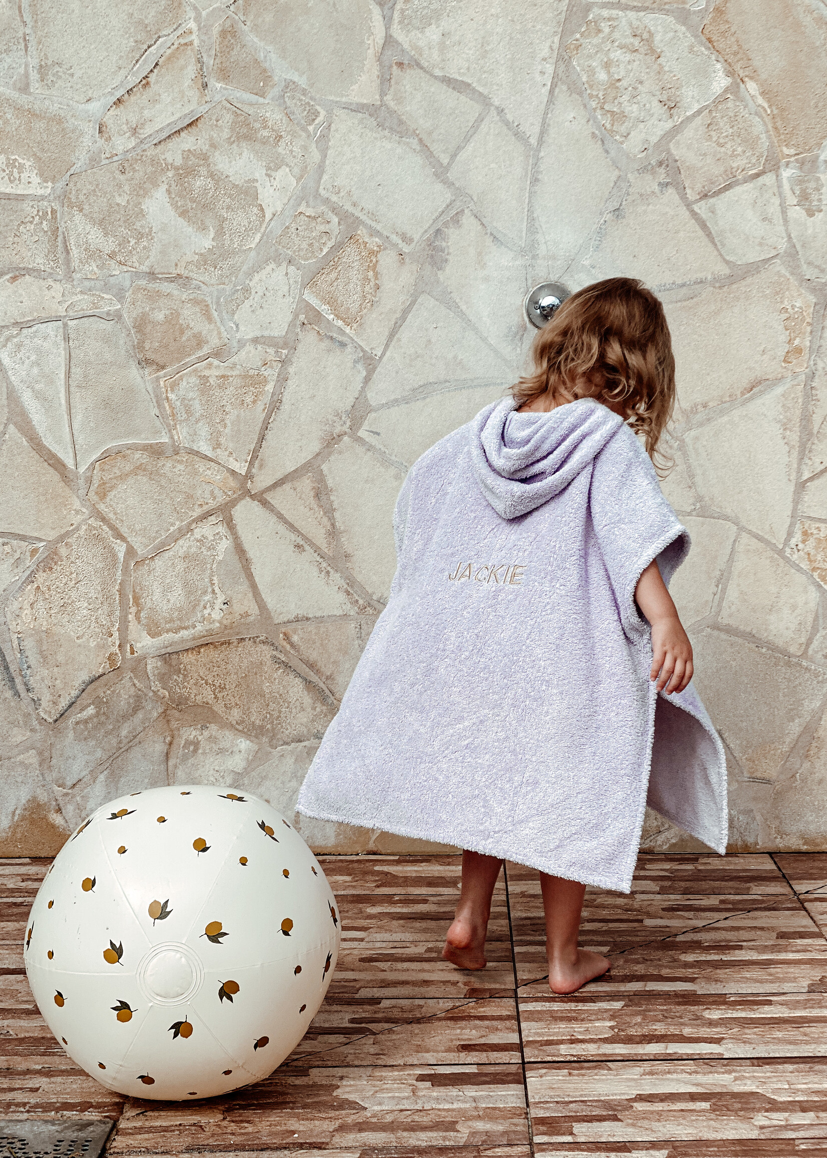 Atelier POMME BUBBLY PONCHO - LUCKY LILA