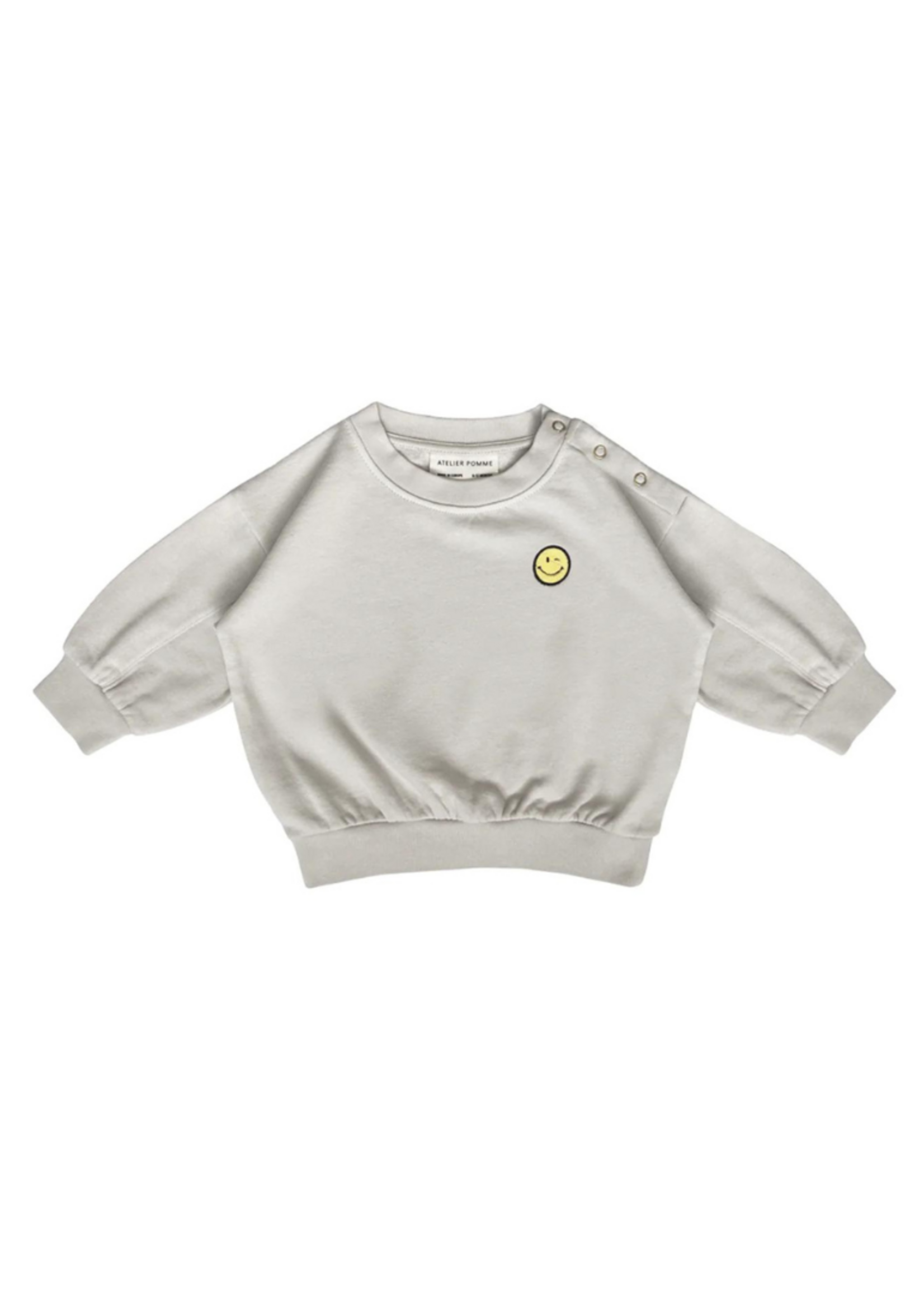 Atelier POMME TINY EASY SWEAT - BONJOUR BEIGE