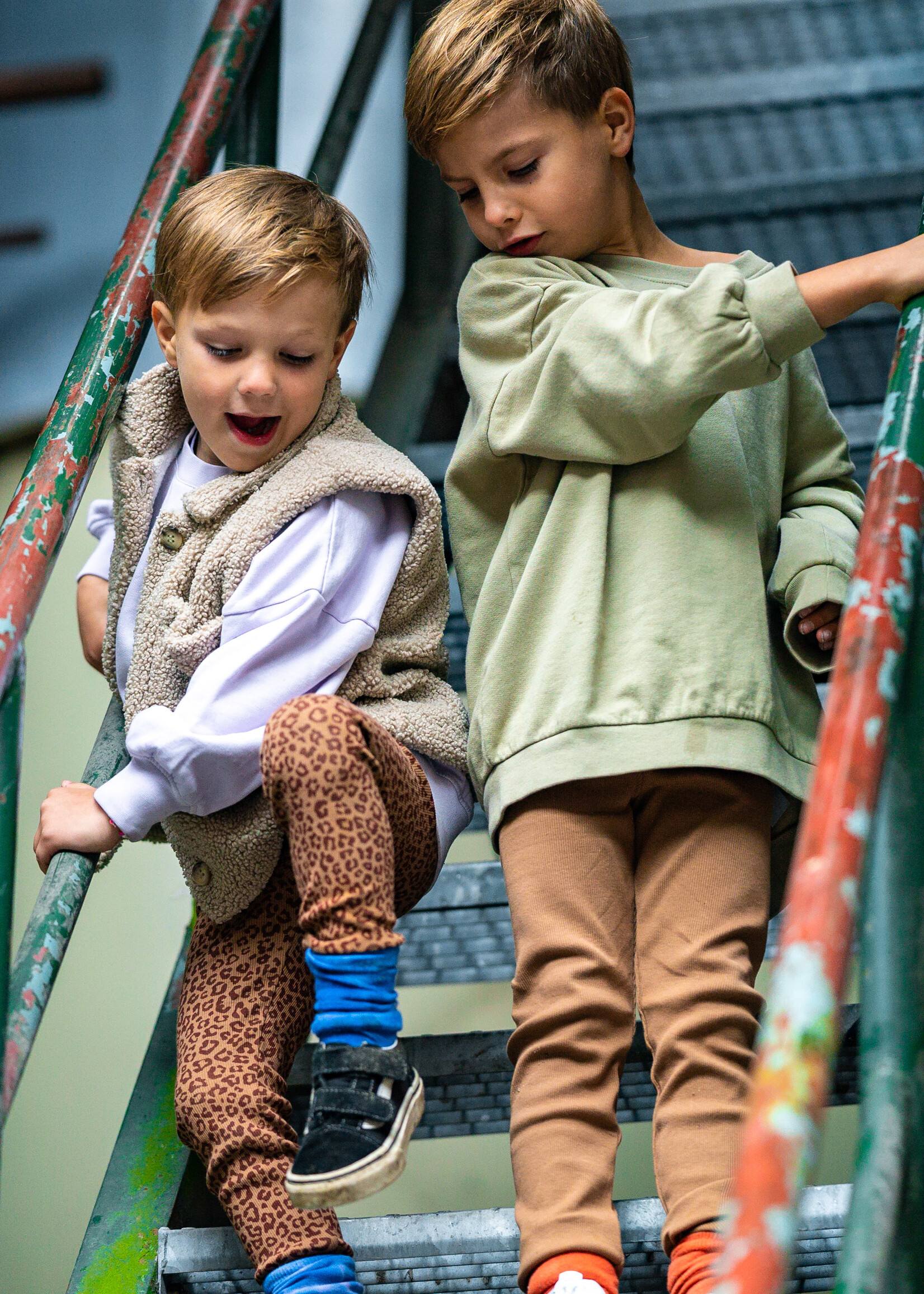 Atelier POMME HAPPY PANTS - LEOPARD BROWN
