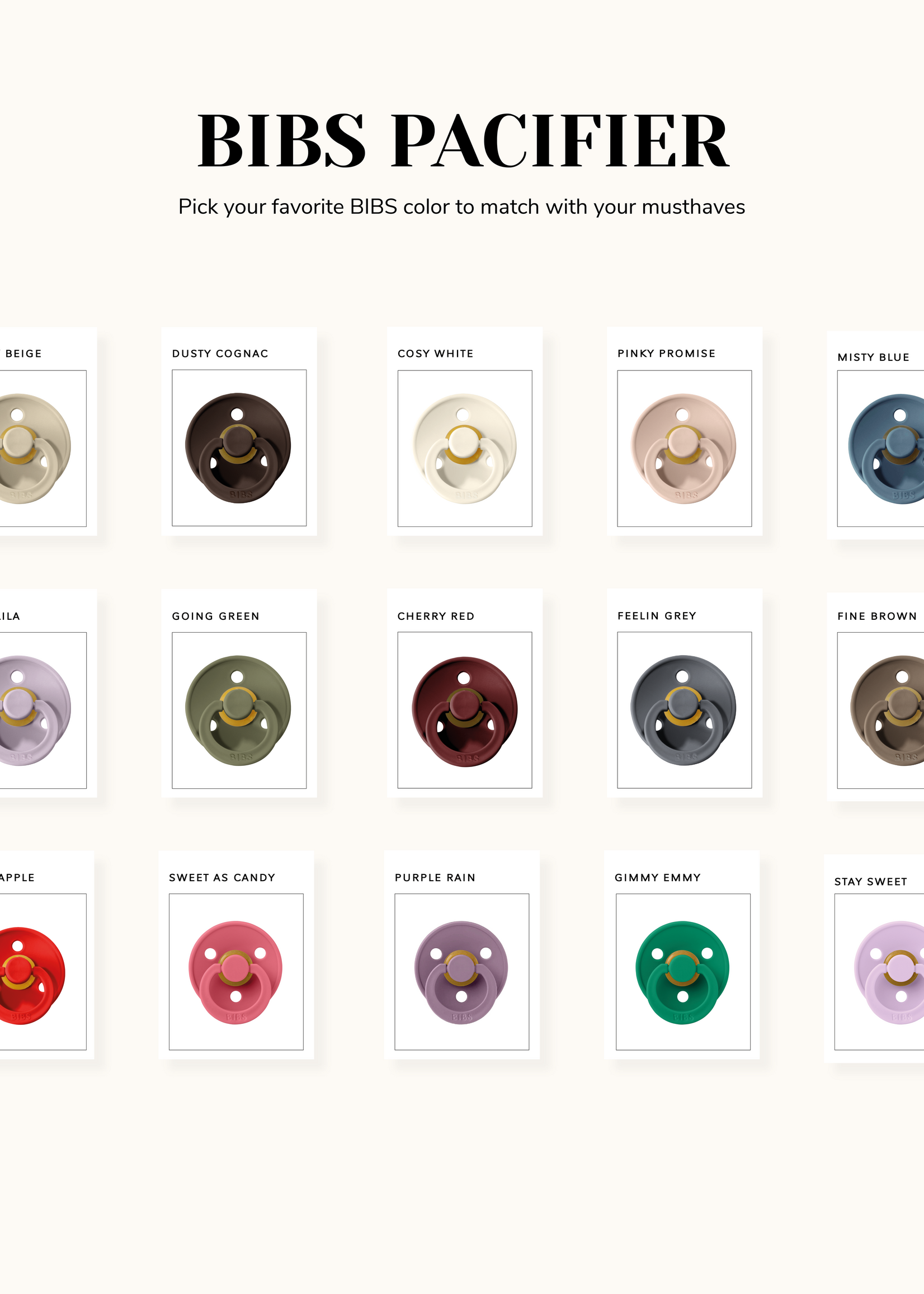 BIBS BIBS PACIFIER LUCKY LILA