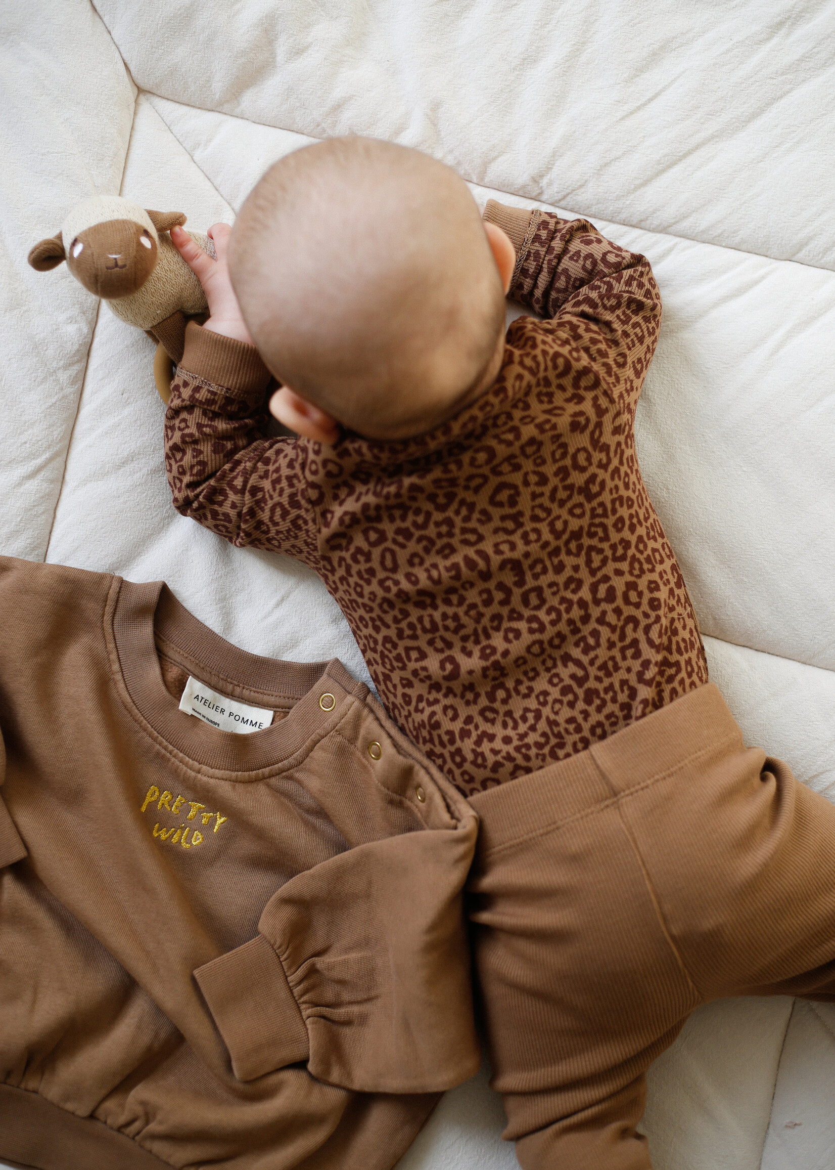 Atelier POMME TINY HAPPY PANTS- BETTER BROWNIE