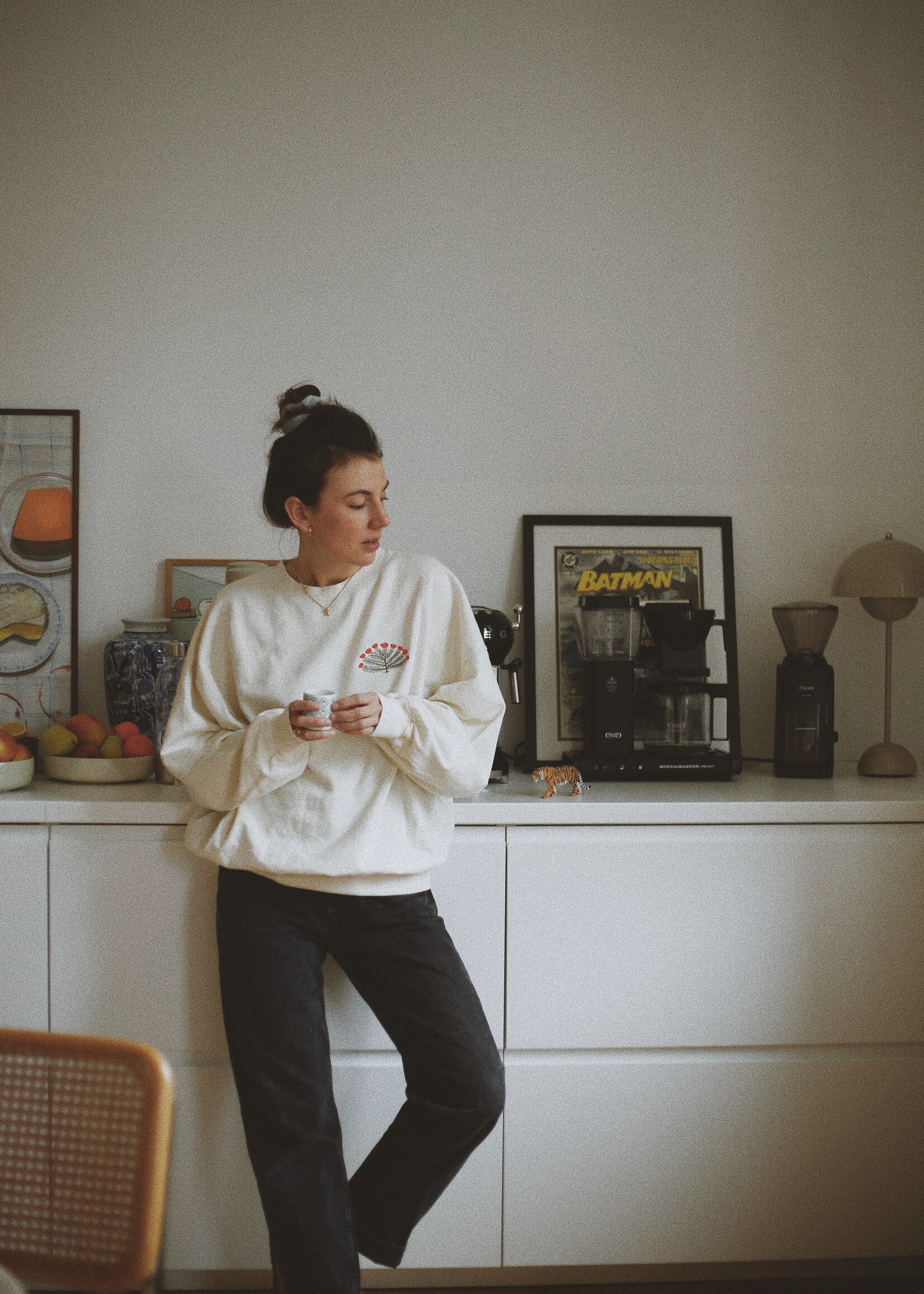 Atelier POMME WMN EASY SWEAT - COSY WHITE