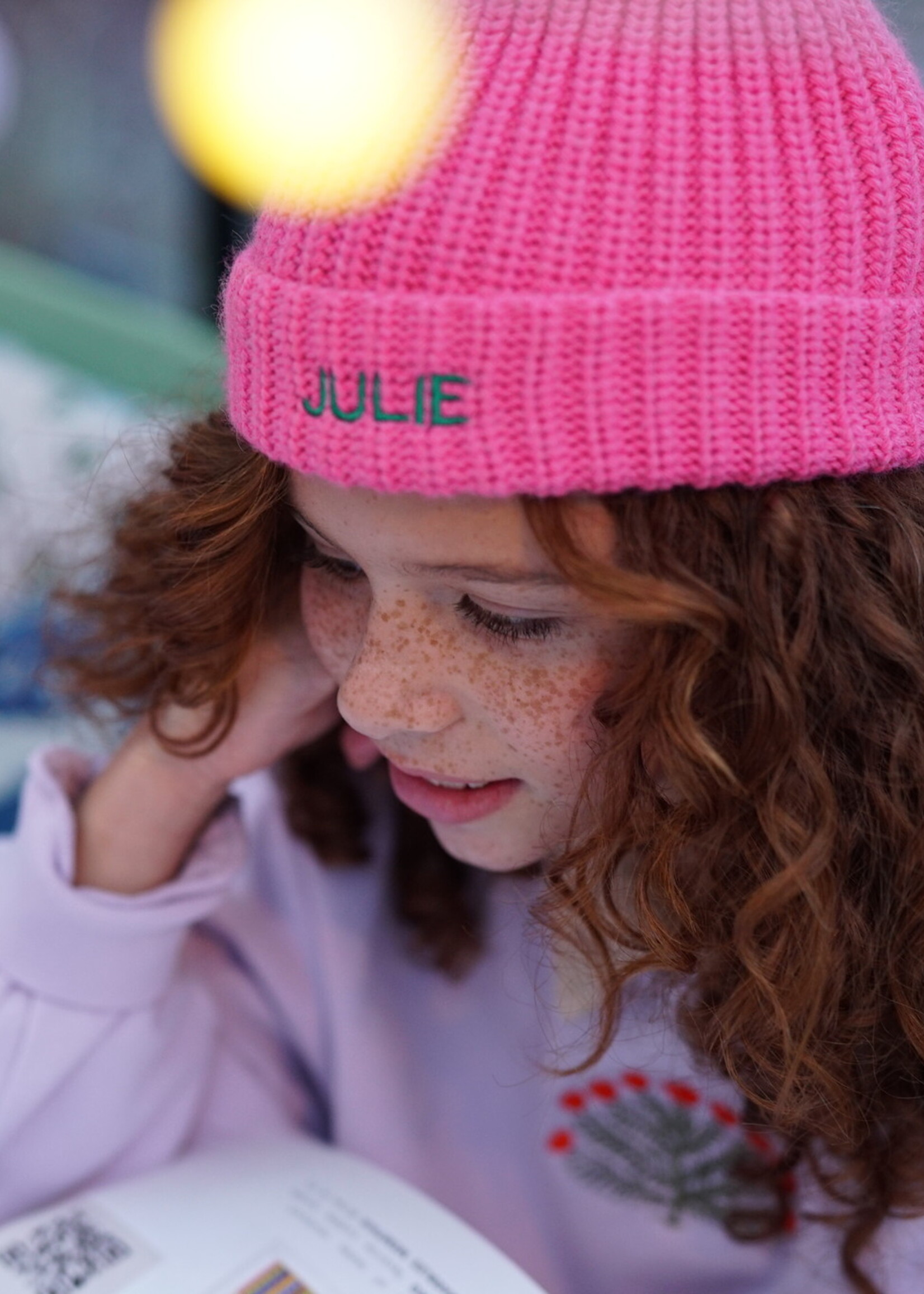 Atelier POMME ROCK THAT BEANIE  - BLOWY BUBBLEGUM