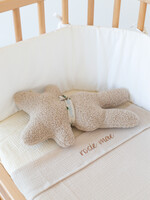 Atelier POMME SWEET SHEET CRIB BONJOUR BEIGE