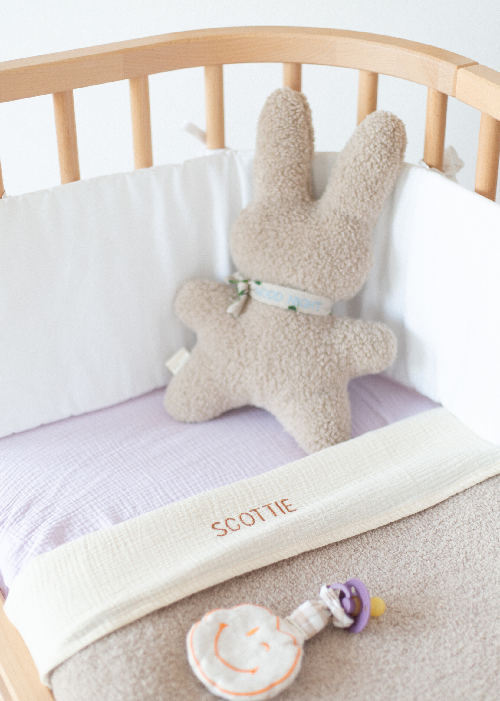 Atelier POMME SLEEP TIGHT FITTED SHEET CRIB - LUCKY LILA