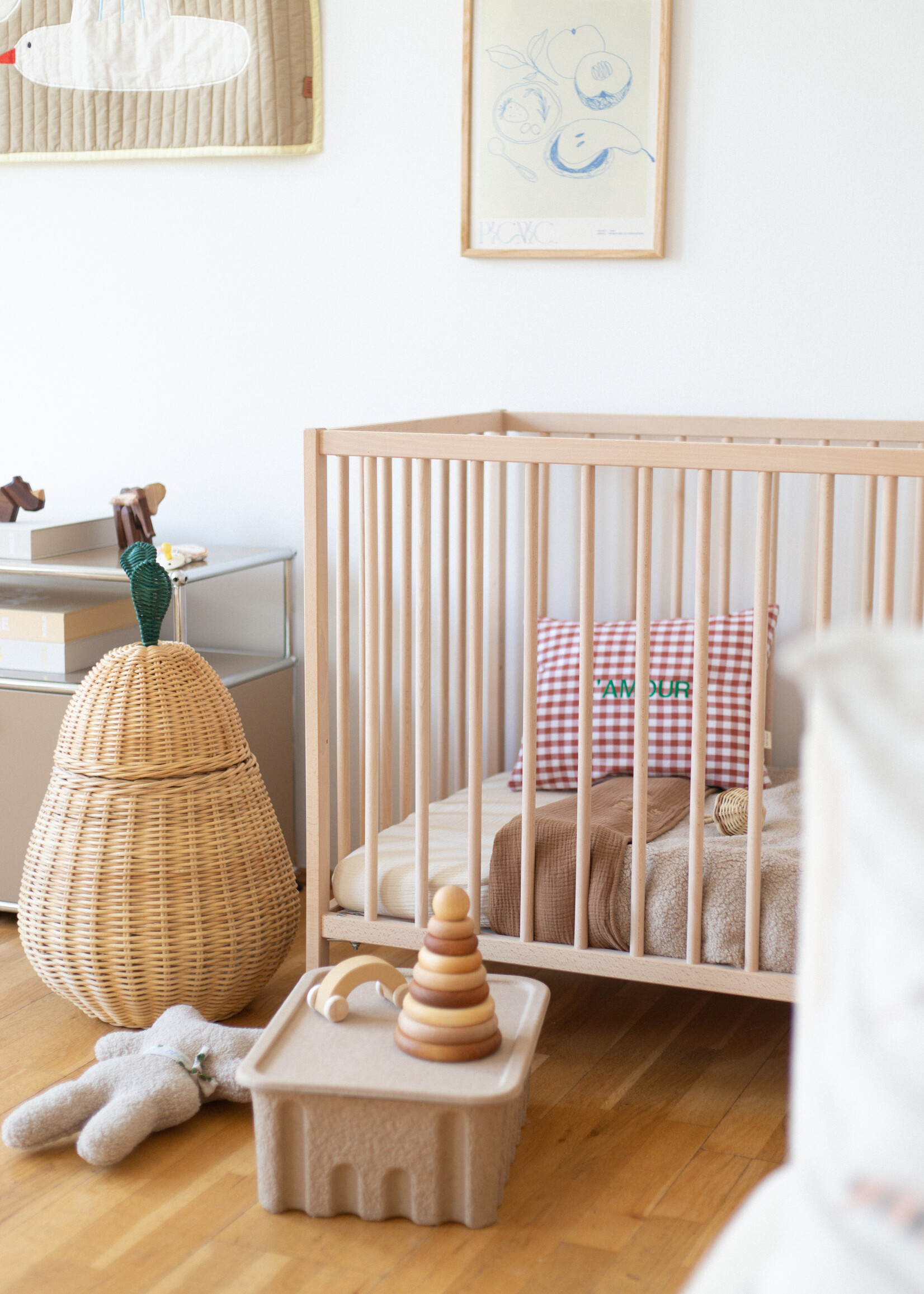 Atelier POMME SLEEP TIGHT FITTED SHEET COT  - COSY WHITE