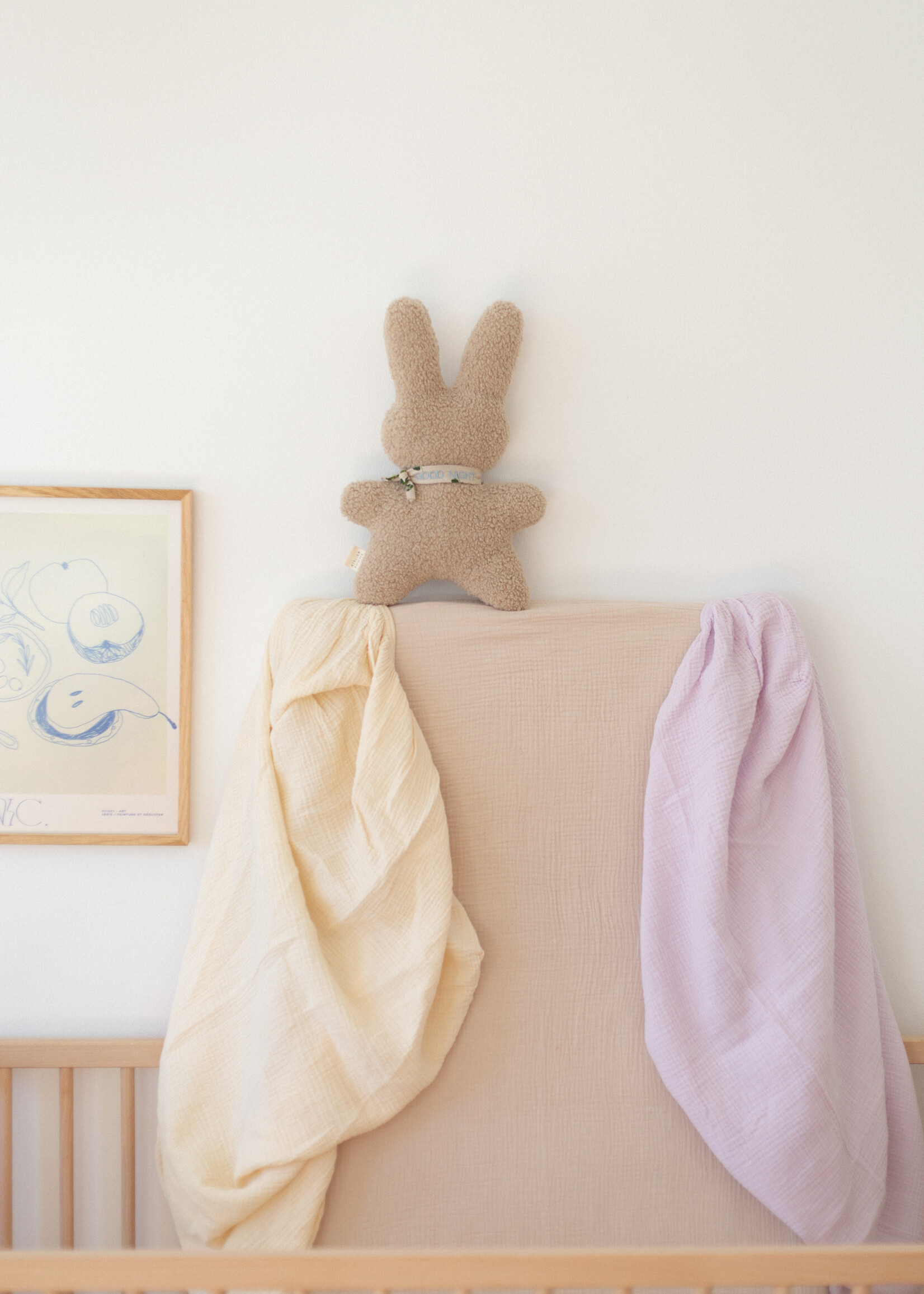 Atelier POMME SLEEP TIGHT FITTED SHEET COT - LUCKY LILA