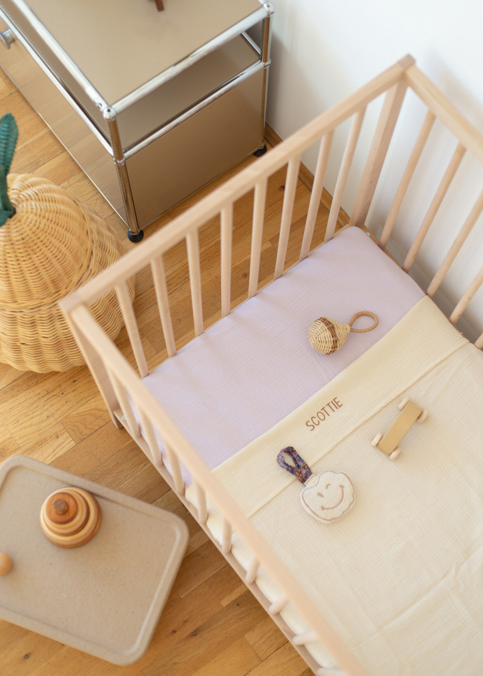 Atelier POMME SLEEP TIGHT FITTED SHEET COT - LUCKY LILA