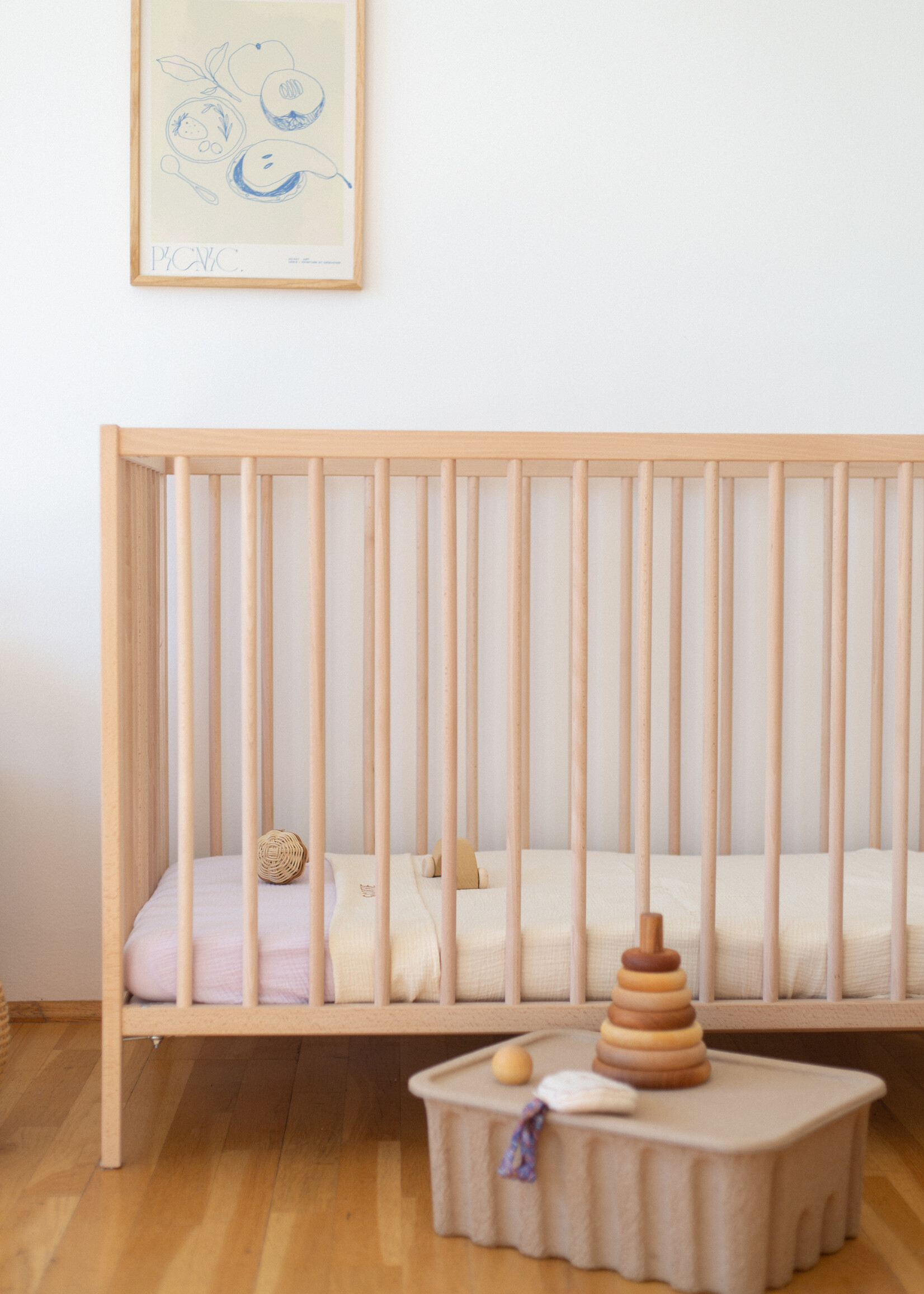 Atelier POMME SLEEP TIGHT FITTED SHEET COT - LUCKY LILA