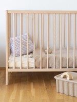 Atelier POMME SLEEP TIGHT FITTED SHEET COT  - COSY WHITE