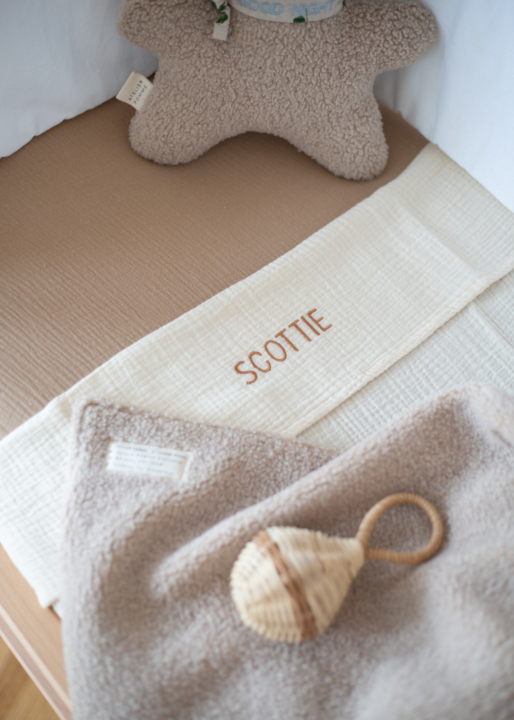 Atelier POMME DEAR TEDDY BLANKET  -  CRIB