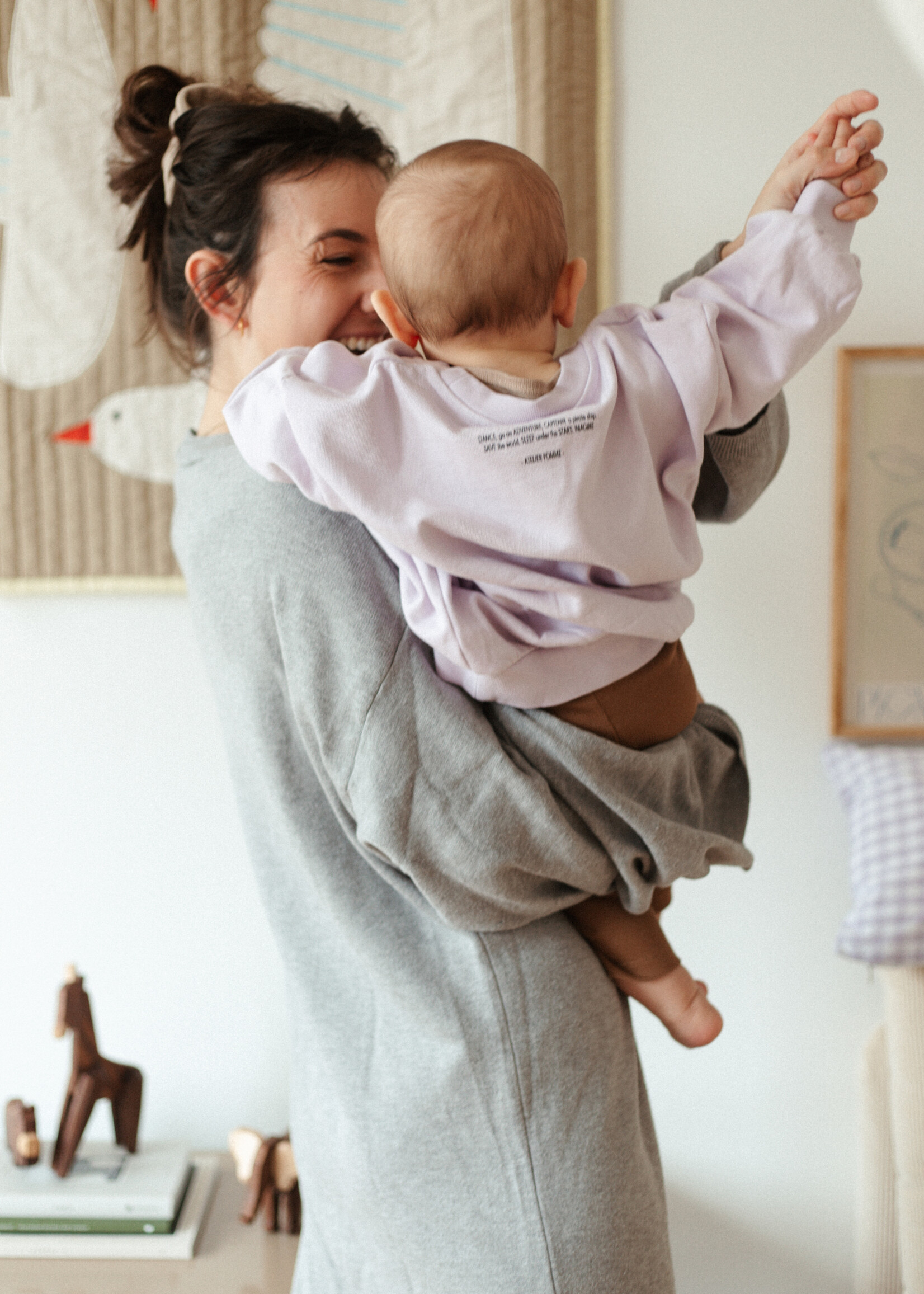 Atelier POMME TINY EASY SWEAT -  LUCKY LILA