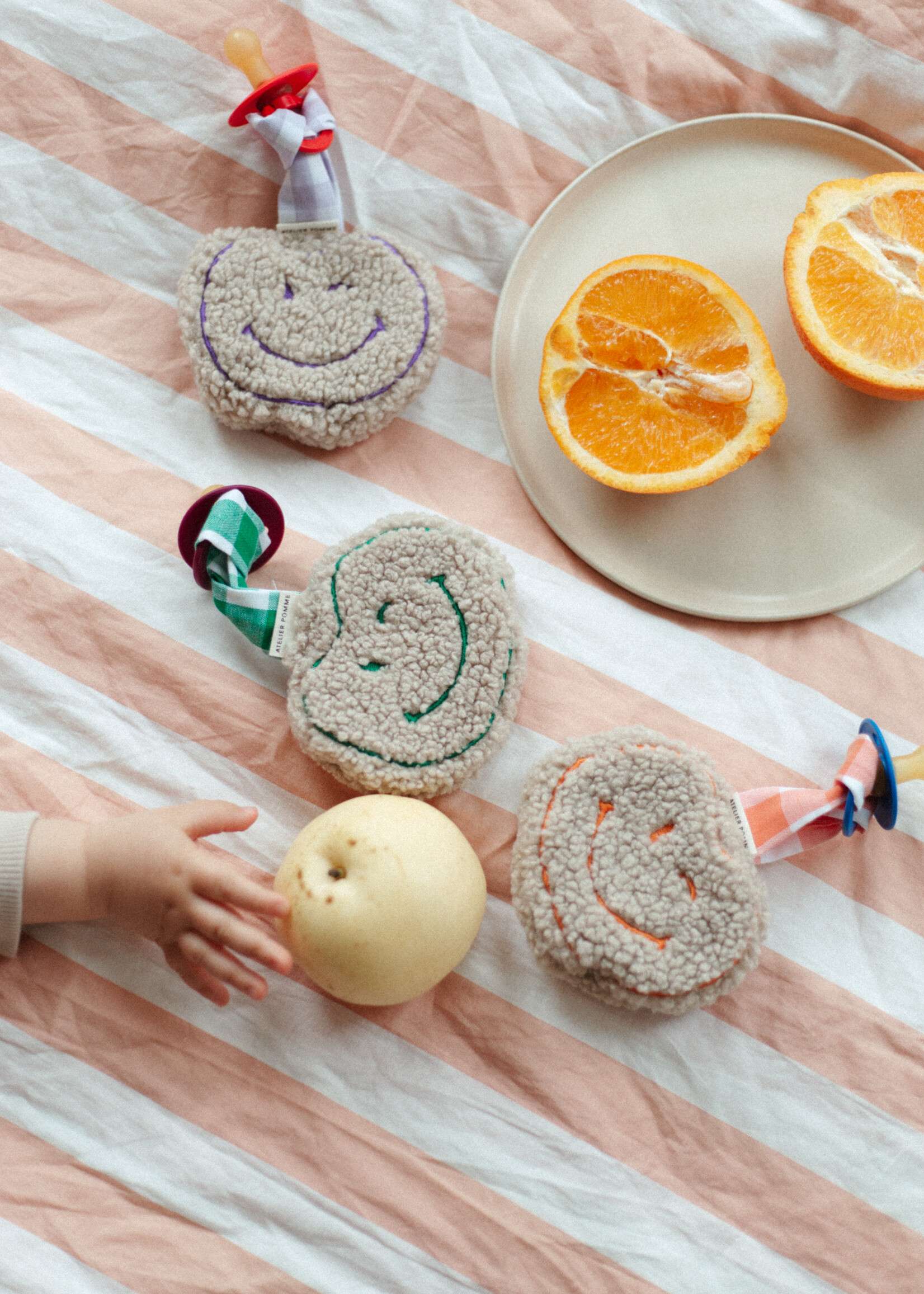 Atelier POMME APPLE OF MY EYE - TEDDY - HAPPY ORANGE